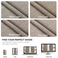 Joydeco Blackout Curtains 2 Panels - Natural Linen Curtains 84 Inch Long, Thermal Insulated Linen Light Blocking Drapes, Rod Pocket & Back Tabs, Darkening Privacy for Living Room Bedroom 🍁 All In One Marketplace Canada