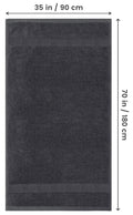 Utopia Towels Luxurious Jumbo Bath Sheet, 35 by 70 Inches, 600 GSM 100% Ring Spun Cotton, Highly Absorbent and Quick Dry Extra Large Bath Towel, Super Soft, Grey, 2 Pack 🍁 All In One Marketplace Canada