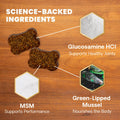 VETRISCIENCE Glycoflex Clinically Proven Hip and Joint Supplement with Glucosamine for Dogs, Chicken, 60 Chews - Vet Recommended Mobility Support Supplement with DMG, MSM, and Perna 🍁 All In One Marketplace Canada