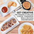 Nostalgia MyMini Personal Electric Waffle Maker, 5-Inch Cooking Surface, Waffle Iron for Hash Browns, French Toast, Grilled Cheese, Quesadilla, Brownies, Cookies, Aqua 🍁 All In One Marketplace Canada