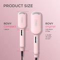 TYMO ROVY Hair Waver Curling Iron, 3-Barrel Ionic Hair Curler with 9 Heat Settings, Beach Waves Crimper for Women, Travel-Friendly, Anti-Scald, Fast Heating, Easy to Use, Pink, 1 inch 🍁 All In One Marketplace Canada