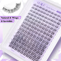 Wispy Lash Clusters Invisible Band Natural Lash Extensions Waterproof 8-16mm Cluster Eyelash Extension D Curl DIY Individual Cluster Lashes by ALICE 🍁 All In One Marketplace Canada