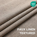 CUCRAF 100% Blackout Window Curtains 84 inches Long 2 Panels Set, Faux Linen Look Thermal Insulated Grommet Drapes, Room Darkening Curtain for Bedroom Living Room(W52 x L84 Inch, Light Khaki) 🍁 All In One Marketplace Canada