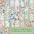 Temporary Tattoos Kids 400 Pcs Glow In The Dark Tattoos for Kids,Waterproof Skin Fake Tattoos Stickers for Boy and Girl,Luminous Kids Tattoos for Birthday Game Activities Holiday Party Favors etc 🍁 All In One Marketplace Canada