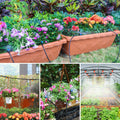 MIXC 101FT Drip Irrigation System, Easy to Setup Automatic Garden System with Anti-UV 1/4" & 1/2" Tubing - Water-Saving Adjustable Nozzles & Sprinklers for Patio, Greenhouse, Raised Bed, Potted Plants 🍁 All In One Marketplace Canada