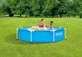 INTEX 28205EH Metal Frame Above Ground Swimming Pool: 8ft x 20in – Puncture-Resistant Material – Easy Assemble – Rust Resistant – 483 Gallon Capacity 🍁 All In One Marketplace Canada