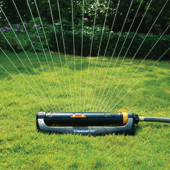 Melnor 65165AMZ XT Turbo Oscillating Sprinkler, 4,500 sq. ft., Quick Connect Bundle, 2-Way Adjustable, Black, Yellow 🍁 All In One Marketplace Canada