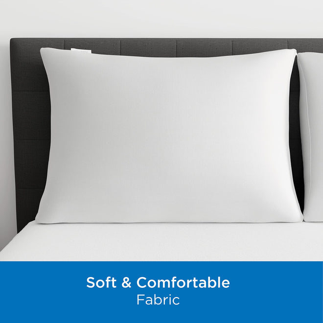 Set of 2 Standard/Queen AllerEase Pillow Protectors - Moisture Wicking, Advanced Allergy Protection - Premium Polyester, Zippered Protectors 🍁 All In One Marketplace Canada