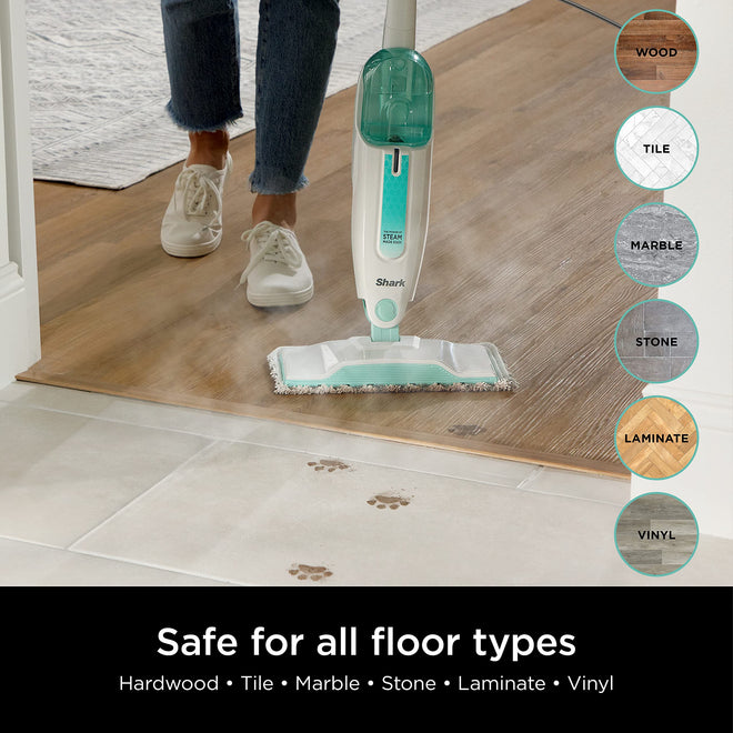 Shark S1000C Steam Mop, White/Seafoam Blue (Canadian Version), 12.68 fl oz 🍁 All In One Marketplace Canada
