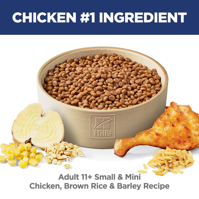Hill's Science Diet Senior 11+ Small & Mini Chicken Meal, Barley & Brown Rice Recipe Dry Dog Food 7.03 kg Bag 🍁 All In One Marketplace Canada