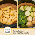 Baker's Signature Disposable 8" Round Air Fryer Parchment Paper Liner, 250 Pcs - Compatible with Up to 5.8 qt Baskets (Package May Vary) 🍁 All In One Marketplace Canada