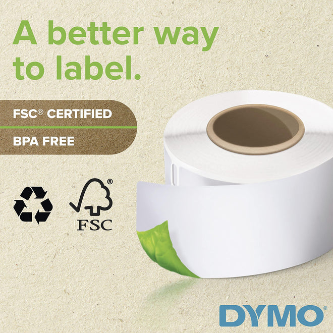 DYMO LW Multi-Purpose Labels for LabelWriter Printers, 1" x 2-1/8" (25 x 54 mm) Stickers, Black Print, White Label Maker Tape, 1 Roll of 500 - Great for Barcodes 🍁 All In One Marketplace Canada