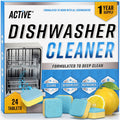 Dishwasher Cleaner And Deodorizer Tablets - 24 Pack Deep Cleaning Descaler Pods Formulated To Clean Dish Washer Machine, Natural Limescale Remover, Hard Water, Calcium, Odor - 12 Month Supply 🍁 All In One Marketplace Canada