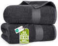 Utopia Towels - Premium Jumbo Bath Sheet 2 Pack - 100% Cotton Highly Absorbent and Quick Dry Extra Large Bath Towel - Super Soft Hotel Quality Towel (35 x 70 inches, Grey) 🍁 All In One Marketplace Canada