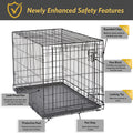 MidWest Homes for Pets 36-Inch New World Crate for Medium-Large Breeds, 41-70 lbs, Single Door Folding Dog Crate, Leak-Proof Tray & Secure Latch, Portable, Durable & Easy to Assemble 🍁 All In One Marketplace Canada