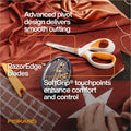 Fiskars RazorEdge Fabric Scissors - 8" Heavy Duty Fabric Shears with SoftGrip Ergonomic Handle, Premier Grade Stainless Steel Blades 🍁 All In One Marketplace Canada