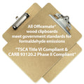 Officemate Recycled Wood Clipboards, 6 Inch Clip, 6 Pack Clipboards, Letter Size (9 x 12.5 Inches), Brown (83706) 🍁 All In One Marketplace Canada