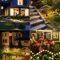 iBaycon 4 Pack Solar Firefly Lights Garden Pathway Outdoor Decor Warm White 🍁 All In One Marketplace Canada