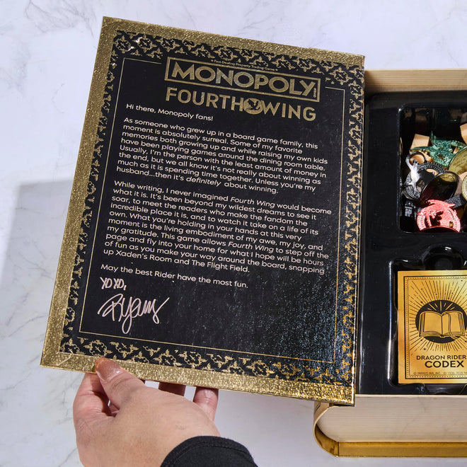 Monopoly Fourth Wing Edition Board Game for Adults | Officially Licensed Game Inspired by the Empyrean Series, Book 1 | 2-6 Players | Ages 17+ 🍁 All In One Marketplace Canada