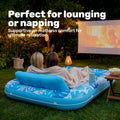 Sloosh Inflatable Tanning Pool Lounger Float-XL, 85" x 57" Extra Large Suntan Sun Tan tub for Adults, Bed Blow up, Raft Lounge Floatie, XL-Blue 🍁 All In One Marketplace Canada