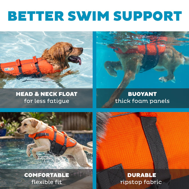Outward Hound Granby Splash Orange Dog Life Jacket, Large 🍁 All In One Marketplace Canada