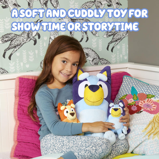 Bluey 18" Stuffed Animal - Playtime & Naptime Companion | Jumbo Size, Soft Deluxe Materials - Huggable Cuddles Best Friend 13010 🍁 All In One Marketplace Canada