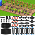 MIXC 101FT Drip Irrigation System, Easy to Setup Automatic Garden System with Anti-UV 1/4" & 1/2" Tubing - Water-Saving Adjustable Nozzles & Sprinklers for Patio, Greenhouse, Raised Bed, Potted Plants 🍁 All In One Marketplace Canada