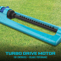 Aqua Joe SJI-OMS16 Indestructible Metal Base Oscillating Sprinkler with Adjustable Spray 🍁 All In One Marketplace Canada