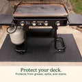 Cuisinart Premium Deck and Grill Mat, 65" x 36", Non-Slip Rubber Mat for BBQ, All Season Protection for Patio, Deck and Porch (CGMT-300C) 🍁 All In One Marketplace Canada