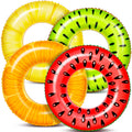 Sloosh 4 Pack Inflatable Pool Floats Pool Rings Swimming Tubes Swimming Toys Beach Swimming Party Toys for Kids and Adults 🍁 All In One Marketplace Canada