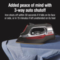CHI Steam Iron for Clothes with 8’ Retractable Cord, 1700 Watts, 3-Way Auto Shutoff, 400+ Holes, Professional Grade, Temperature Control Dial, Titanium Infused Ceramic Soleplate, Silver (13106) 🍁 All In One Marketplace Canada