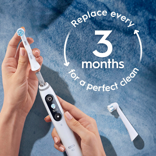 Oral-B iO Gentle Care Replacement Heads, Electric Toothbrush Brush Heads, White, 2 Count 🍁 All In One Marketplace Canada