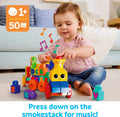MEGA BLOKS First Builders Toddler Building Blocks Toy Set, ABC Musical Train with 50 Pieces, Music and Sounds, Ages 1+ Years 🍁 All In One Marketplace Canada