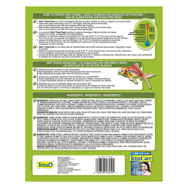 Tetra Pond Food 1.25lb Bag (Trilingual) 🍁 All In One Marketplace Canada