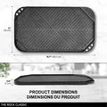 Starfrit The Rock 50x28cm (19.7" x 11") Non-Stick Reversible Grill & Griddle - Durable Forged Aluminum - Oven Safe - PFOA Free - Easy to Clean - Black 🍁 All In One Marketplace Canada