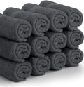 Utopia Towels Premium Washcloth Set, 12 by 12 Inches, 600 GSM 100% Cotton Face Cloths, Highly Absorbent and Soft Feel Fingertip Towels, 12 Pack, Grey 🍁 All In One Marketplace Canada