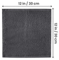 Utopia Towels Cotton Washcloths Set - 100% Ring Spun Cotton, Premium Quality Flannel Face Cloths, Highly Absorbent and Soft Feel Fingertip Towels (24 Pack, Grey) 🍁 All In One Marketplace Canada