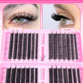 wiwoseo Cluster Eyelash Extensions 560pcs Lash Clusters Wipsy Cluster Lashes D Curl Eyelashes Clusters Individual Lashes DIY Lash Extensions Cluster Eyelash Natural Look Eyelashes (8-16MM) 🍁 All In One Marketplace Canada