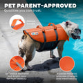 Outward Hound Granby Splash Dog Life Jacket with Handle, Reflective Floating Vest for Swimming & Boating, Maximum Buoyancy, All Skill Levels, Extra-Small Dogs & Puppies (11–15" Girth), Orange, X-Small 🍁 All In One Marketplace Canada
