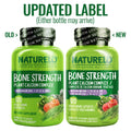 NATURELO Calcium Supplement with Vitamin C, D3, K2, Magnesium & Zinc for Bone Strength, 120 Vegetarian Capsules, with Plant-Based Calcium 600mg, Non-GMO, Soy & Gluten-Free 🍁 All In One Marketplace Canada
