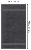 Utopia Towels - Premium Jumbo Bath Sheet 2 Pack - 100% Cotton Highly Absorbent and Quick Dry Extra Large Bath Towel - Super Soft Hotel Quality Towel (35 x 70 inches, Grey) 🍁 All In One Marketplace Canada