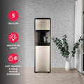 Frigidaire, 5 Gallon Bottom Loading Hot and Cold Water Dispenser, Stainless Steel 🍁 All In One Marketplace Canada