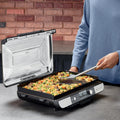 Ninja Sizzle Pro XL 20-Inch Indoor Griddle + Grill, Detachable Ventilated Lid, Grease Control, Ceramic Nonstick Plates, Even Edge-to-Edge Cooking, Extra Large Capacity, Versatile, Silver, GX101C 🍁 All In One Marketplace Canada