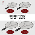 Splatter Screen for Frying Pan - 13 Inch Stainless Steel Grease Splatter Guard - Cover Oil Splash When Sizzling Bacon, Cooking Fried Chicken or Popcorn 🍁 All In One Marketplace Canada