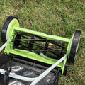 Greenworks 16-Inch Reel Lawn Mower with Grass Catcher 25052,Black/Green, 47" D x 22" W x 29.75" H 🍁 All In One Marketplace Canada