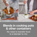 Proctor Silex Electric Immersion Blender with Detachable Dishwasher Safe Handheld Hand Blender Stick, 2-Speeds, 150 Watts, White (59739) 🍁 All In One Marketplace Canada