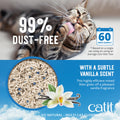 Catit Go Natural Pea Husk Multi-Cat Clumping Cat Litter, Vanilla, 6.4 kg, Dust Free & Lightweight Cat Litter, Cat Liter, Cat Litter Clumping, Bentonite Clay 🍁 All In One Marketplace Canada