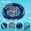 2-Person Pool Floaties for Adults Heavy Duty, Giant 75"X75" Inflatable Pool Matswith Canopy, Cup Holders, Detachable Headrest, Multi-Purpose Water Lounger for Pool Party, Lake, Beach, River, Outdoor 🍁 All In One Marketplace Canada