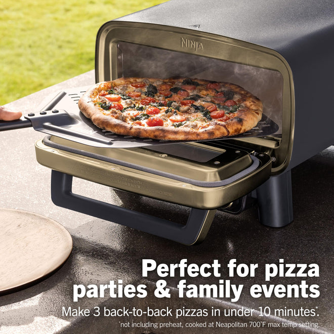 Ninja Artisan Pizza Oven, 12-in/30.5cm 3-Min Pizza, 700F/371°C, 5-n-1, Gray 🍁 All In One Marketplace Canada