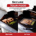 SHIZZO Grill Basket Value Set, Barbecue BBQ Grilling Basket , Stainless Steel Large Folding Grilling baskets With Handle, Portable Outdoor Camping BBQ Rack for Fish, Shrimp, Vegetables, Barbeque Griller Cooking Accessories, Gift, Gifts for father, dad, hu